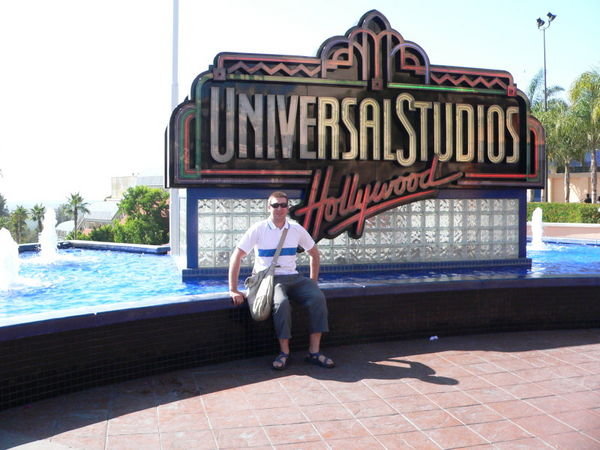 Matt looking cool outside Universal Studios 