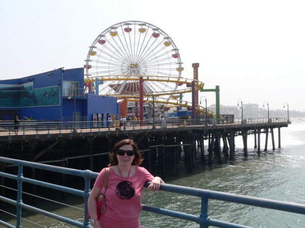 Karen at Santa Monica Pier