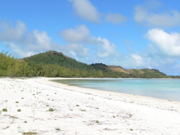 The beach at the other side of the island