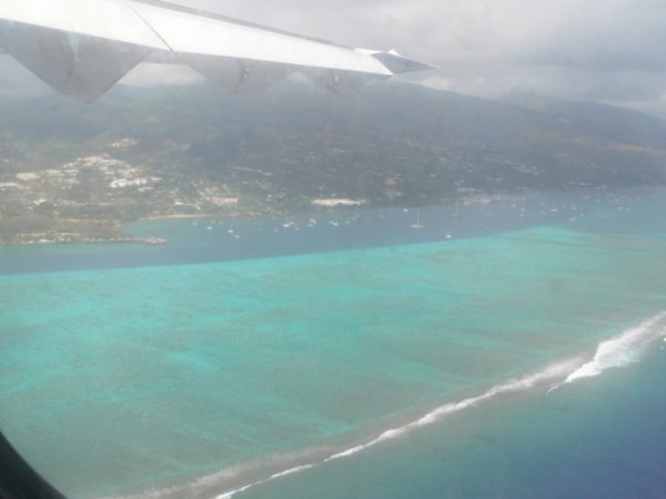 Bora Bora looks the most beautiful from the air