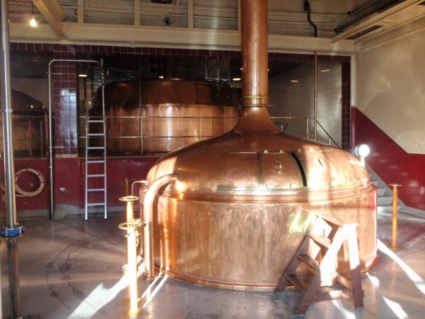 Inside Speights brewery