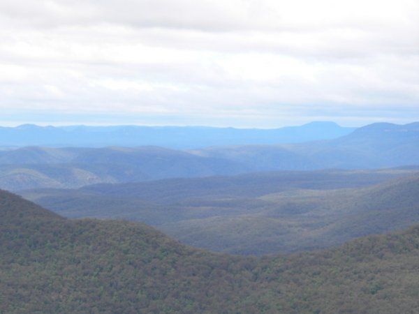 The mountains really were blue