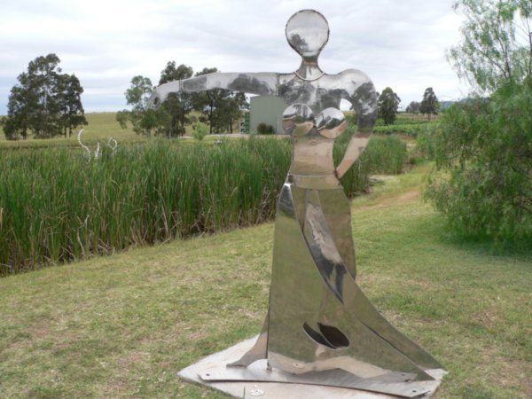 Sculptures in the gardens of the winery
