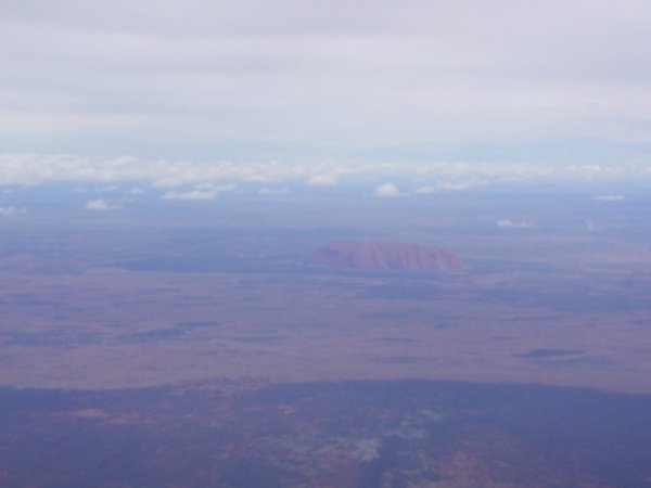Uluru from the flight