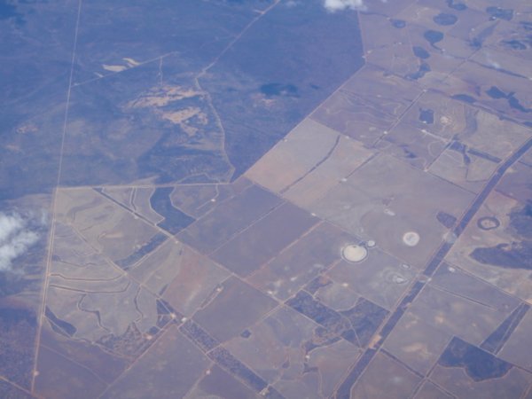 The land became more regimented as we approached Perth