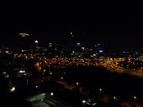 The city lights from Kings Park