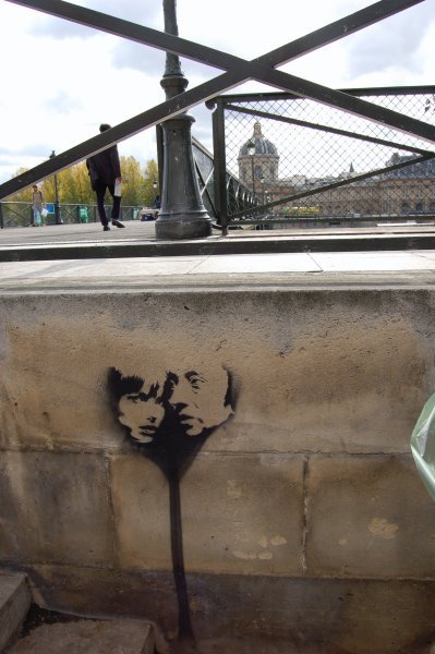 Tagging in Paris, 'the City of Love'
