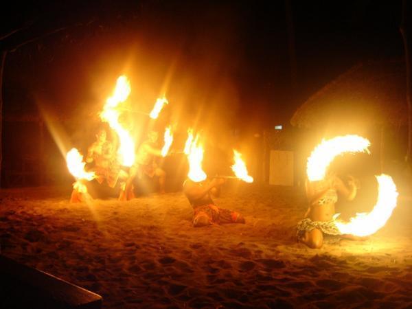 Islanders fire dancing