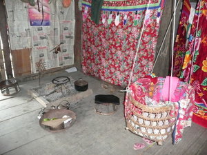 Kitchen in a Black Thai villagers house