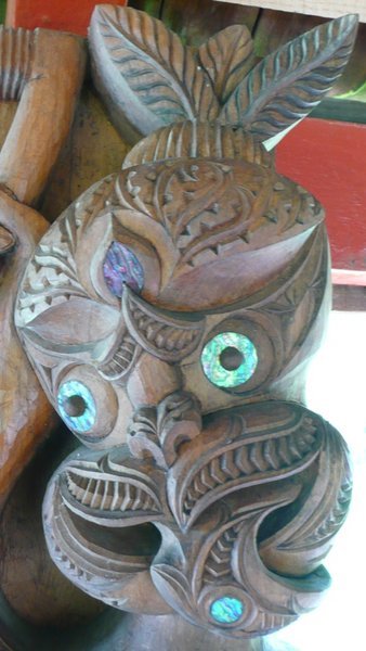 Maori carving at Waitangi Treaty Grounds