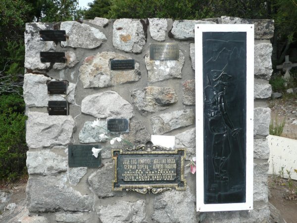 Memorial to climbers lost at the Cementerio Del Montanes