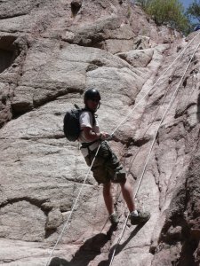 Abseiling in Mendoza 