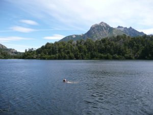 Taking a dip in the Hidden Lake 
