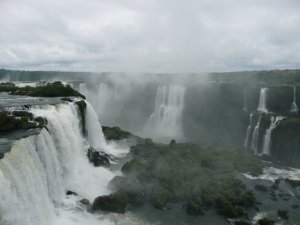 Brazilian side of the falls 