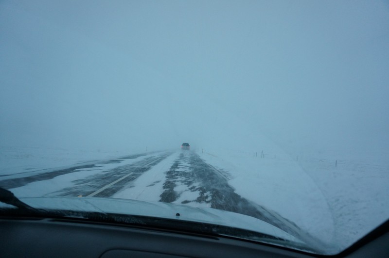 Frozen roads