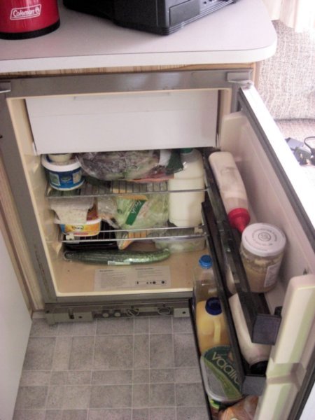 The fridge holds quite alot