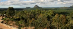 Glass House Mountains National Park with Tibrogargan standing proud in the middle