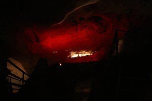 Interesting light effects inside the caves