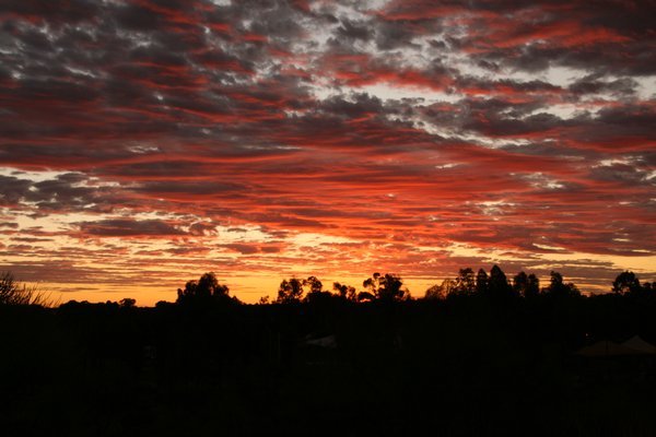 Beautiful sunset from Yulara