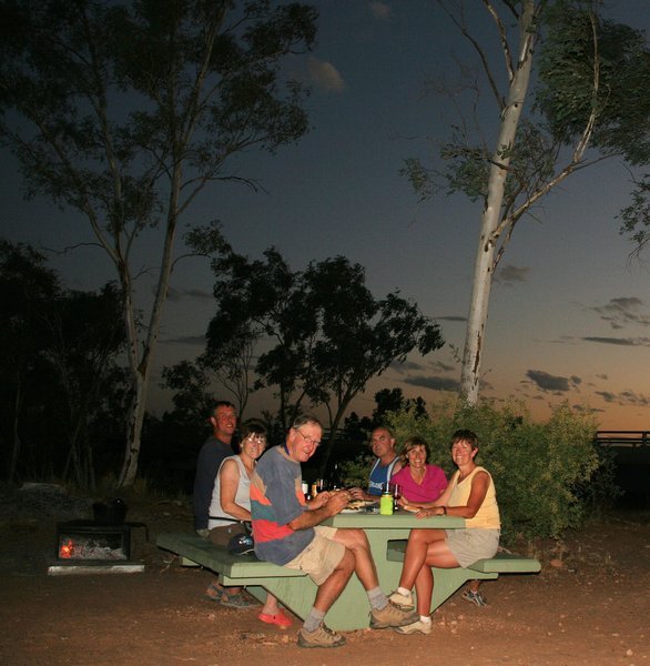 Later in the evening at Finke River