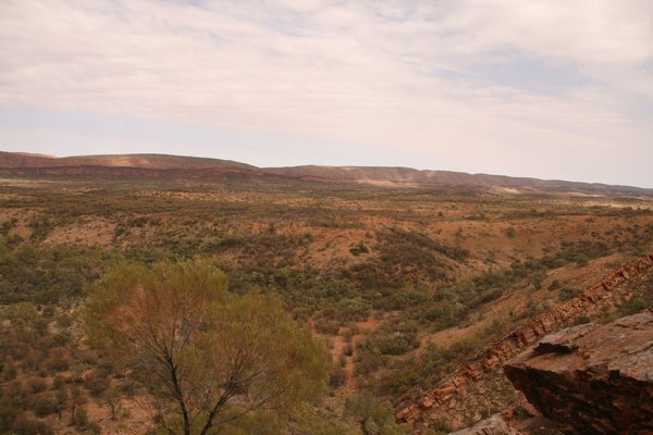 Great views from the Serpentine Gorge lookout