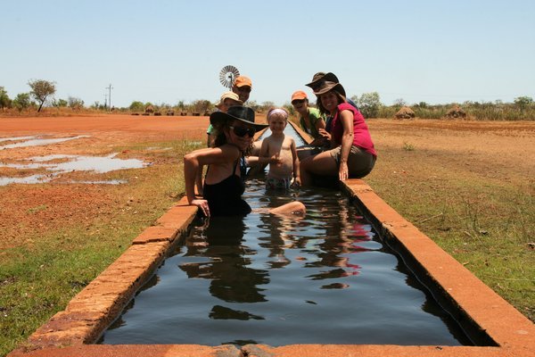 In the longest cattle trough in the southern hemisphere