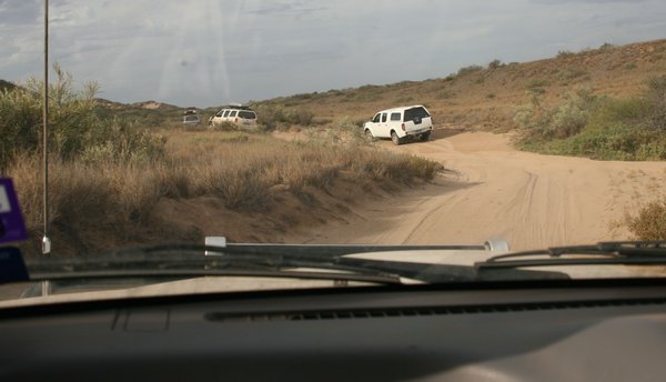 In our convoy over the dunes