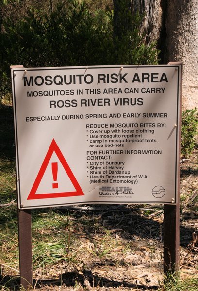 Mosquito risk warning