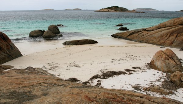 Secluded beach at Rossiter Bay