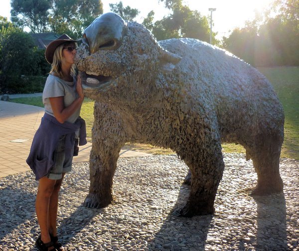 Sarah meets some megafauna down at Naracoorte