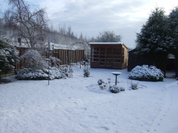 The chalets first snow!