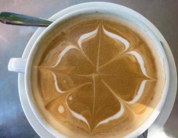 That's clever!  Flat white from Udder Delights