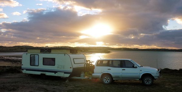 Camped on the Coorong