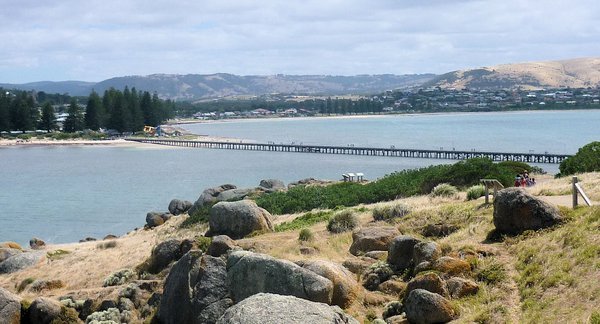 Looking back to Victor Harbour