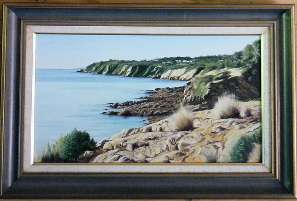 Another of Carole's father magnificent paintings.  This is of a local view in Mt Martha