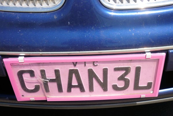 A girly number plate