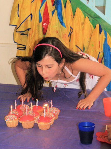 Blowing out Birthday Candles