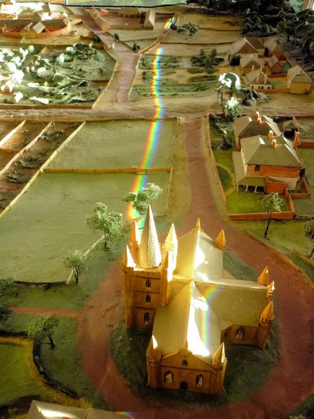 Rainbow over the historic model site