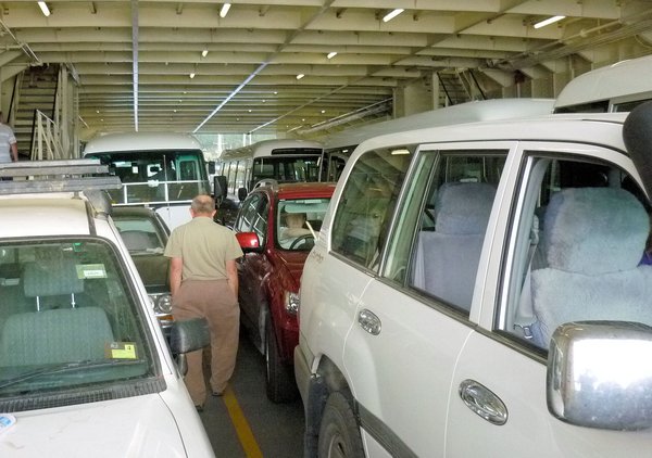In the car ferry