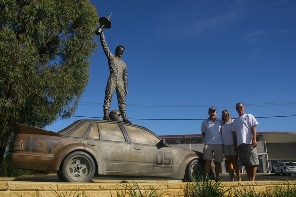 The Peter Brock tribute out front