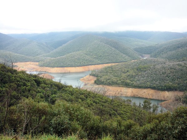 Views across the dam