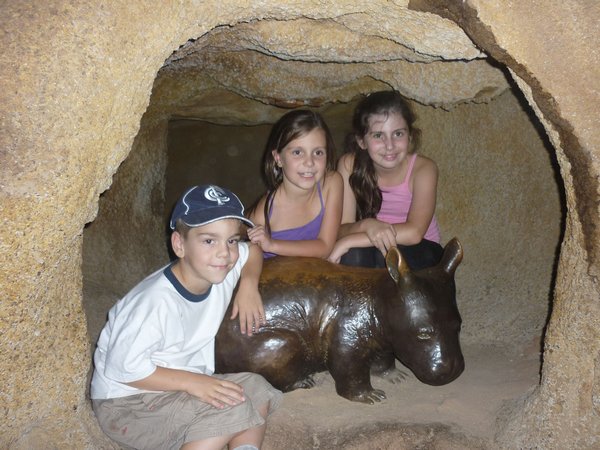 In the Wombat Tunnels ... with a wombat