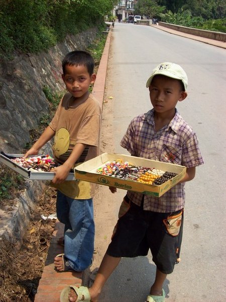 Young street sellers