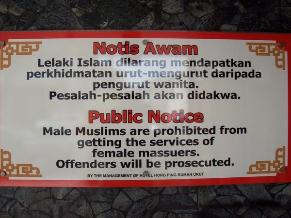 sign in Penang