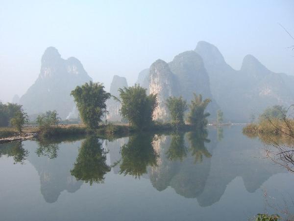 View from our hotel, Yangshuo