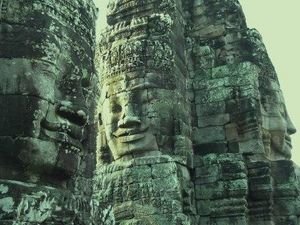 Bayon Temple's many faces