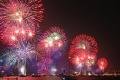 mini-Fireworks over bridge and city9