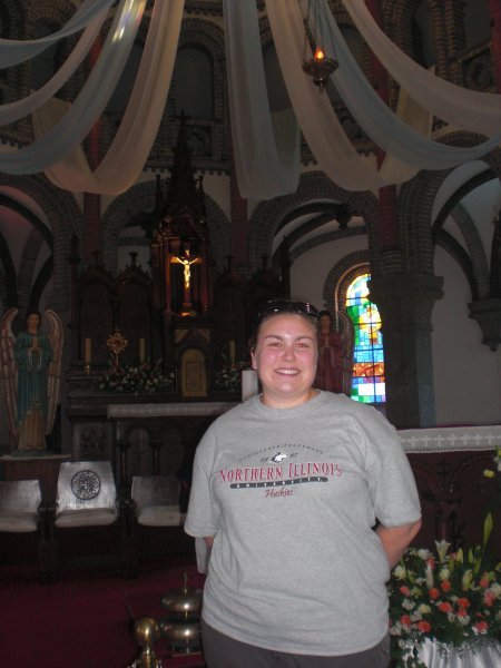 Me in front of the altar