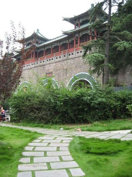 City wall at Xuanwu Lake entrance