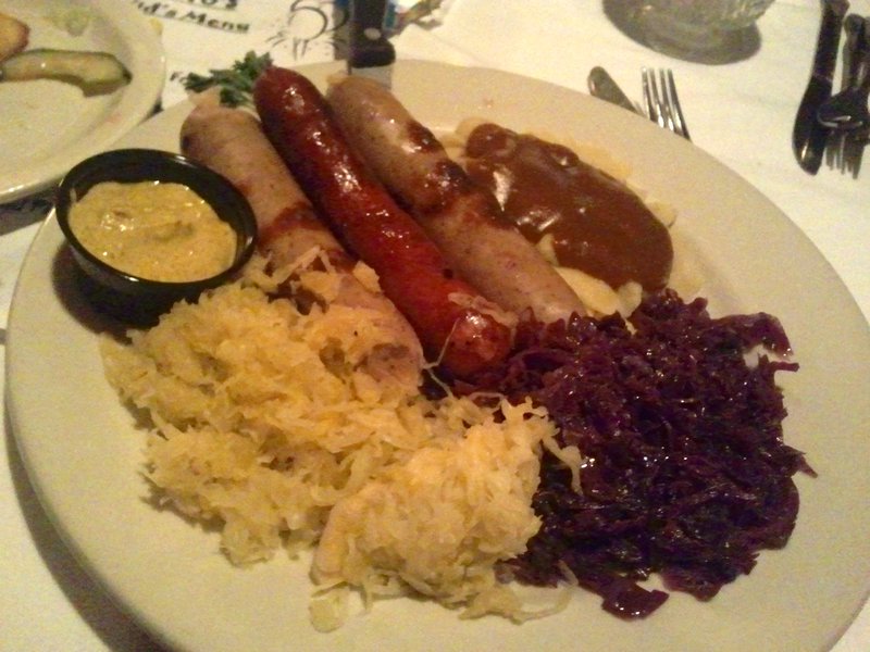 Sausage Plate at Otto's
